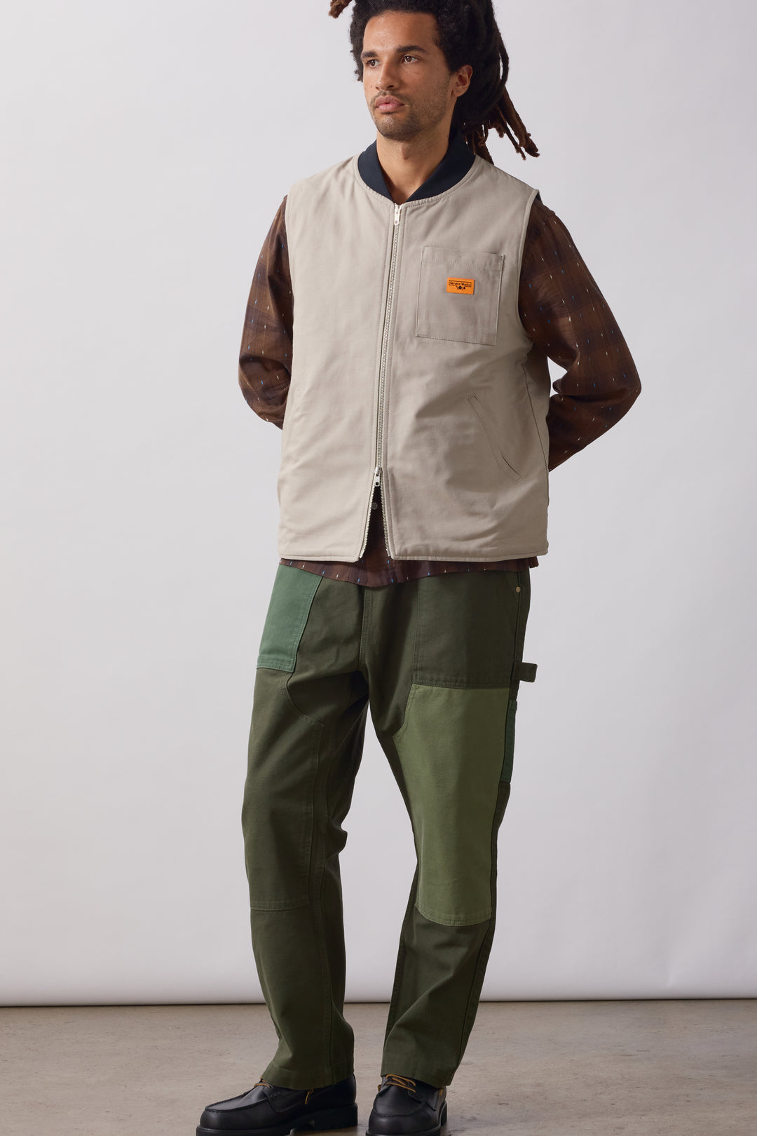 Service Works -  Padded Work Vest Jacket - Stone