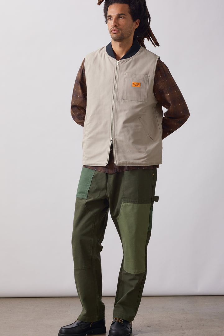Service Works -  Padded Work Vest Jacket - Stone