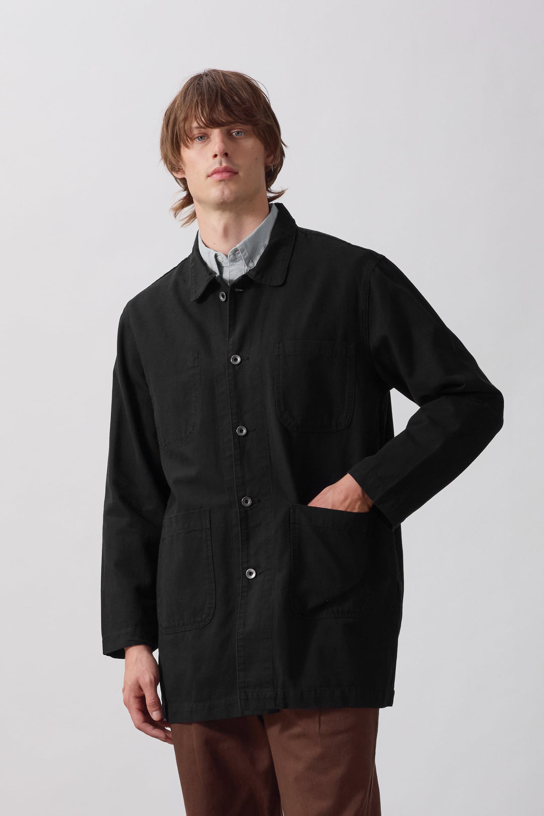 Service Works -  Canvas Long Shop Coat - Black