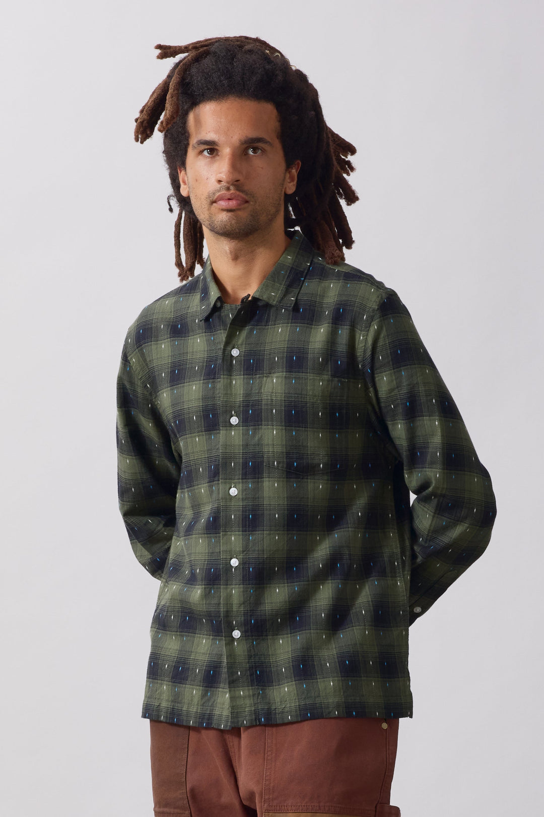 Service Works -  Drag Stitch Resort Shirt - Olive
