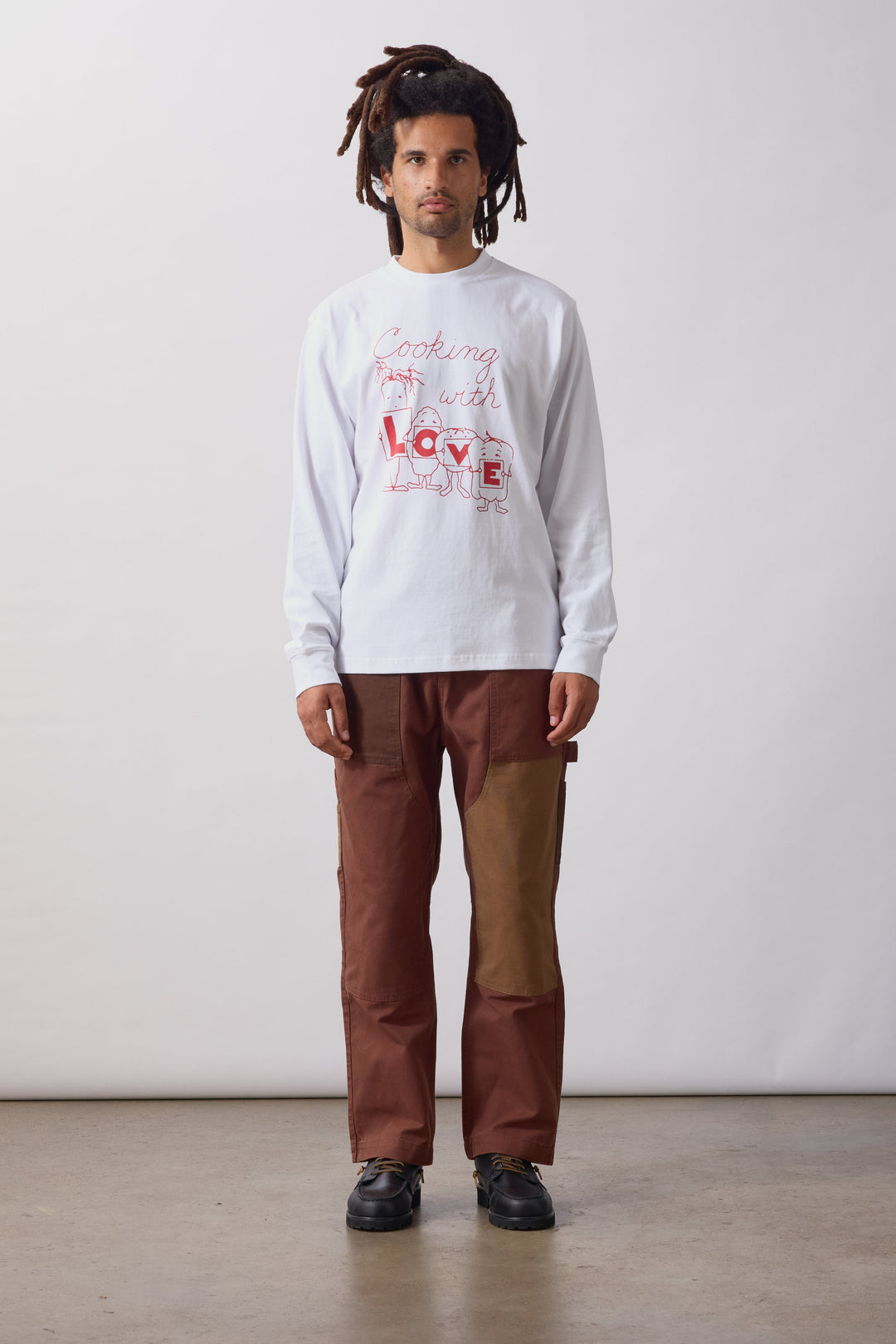 Service Works -  L O V E Long Sleeve Tee - White