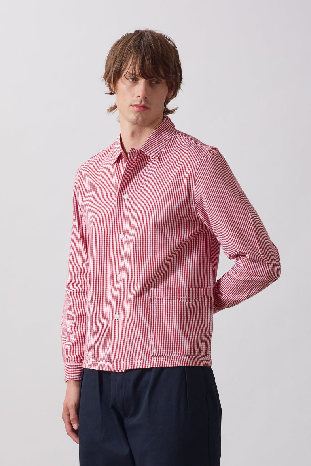 Service Works -  Gingham Waiter Shirt - Red