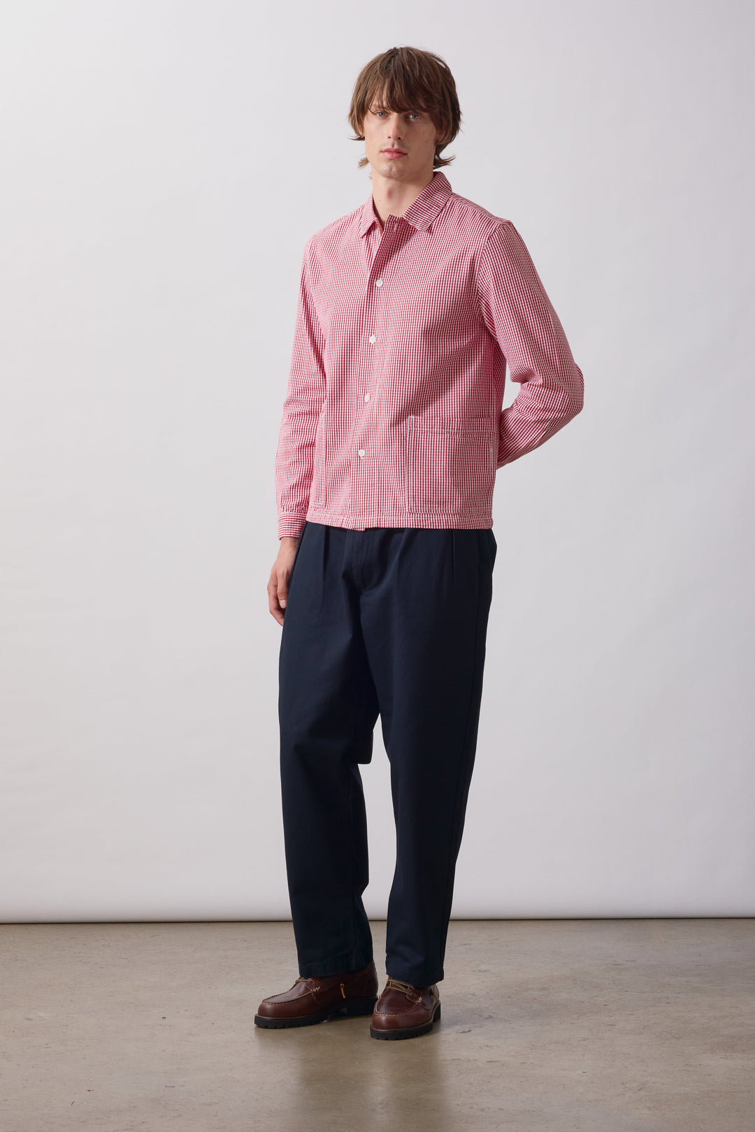 Service Works -  Gingham Waiter Shirt - Red