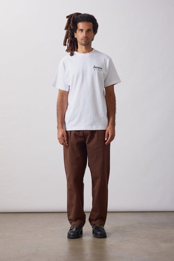 Service Works -  Eating Adventures Tee - White