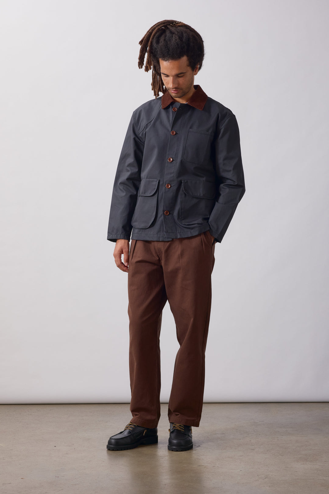 Service Works -  Waxed Barn Coat - Black