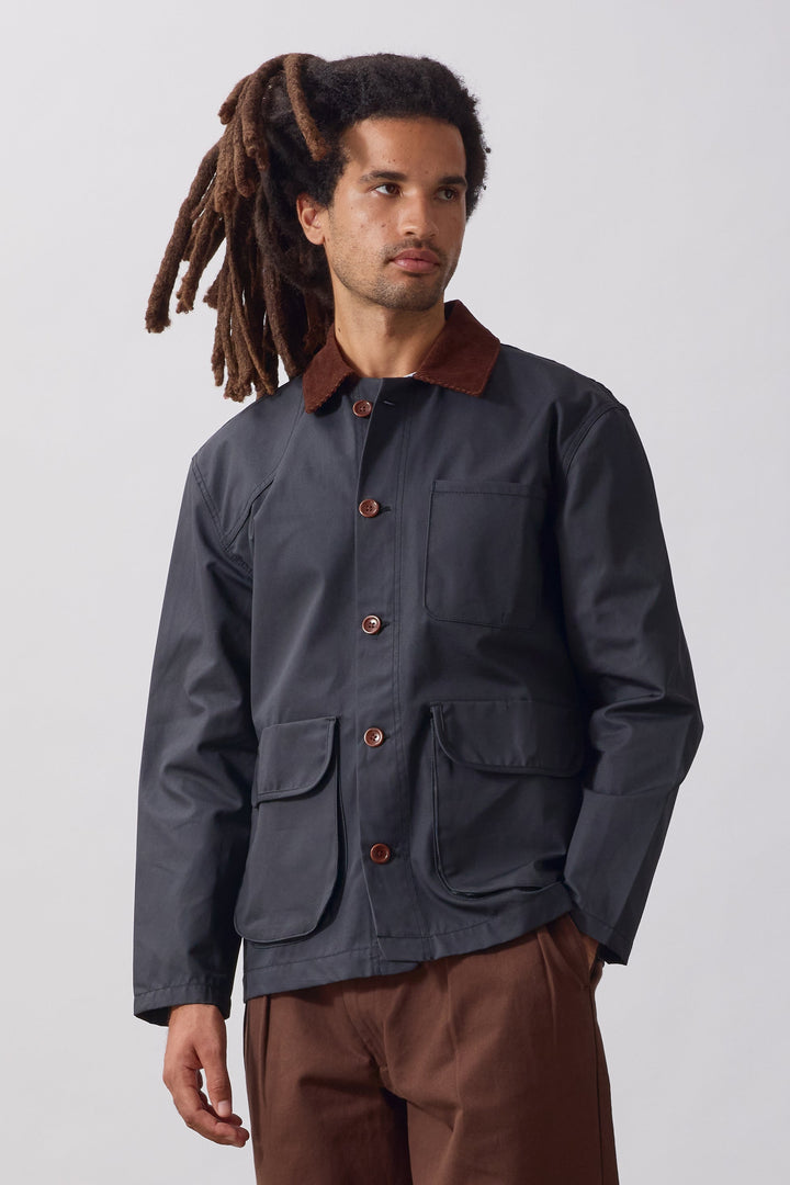Service Works -  Waxed Barn Coat - Black