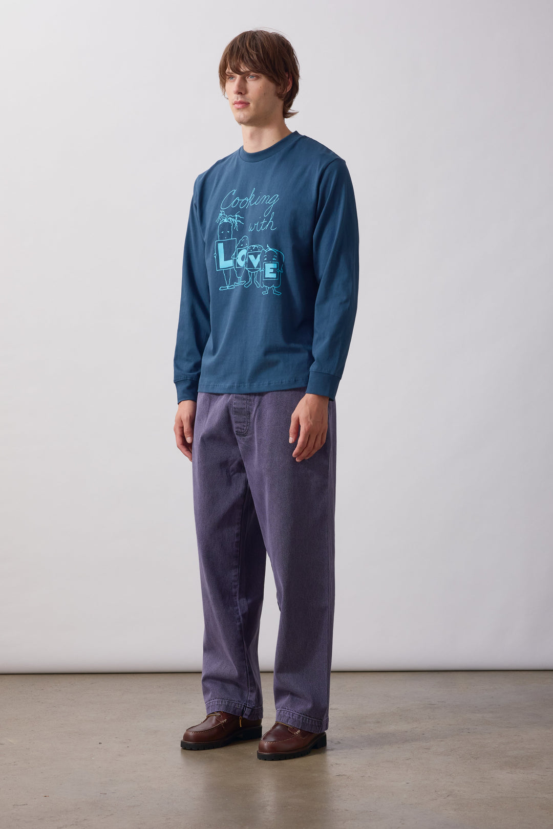 Service Works -  L O V E Long Sleeve Tee - Midnight