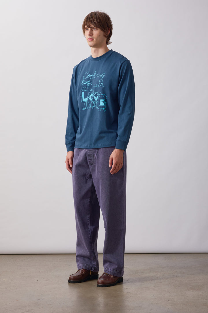 Service Works -  L O V E Long Sleeve Tee - Midnight