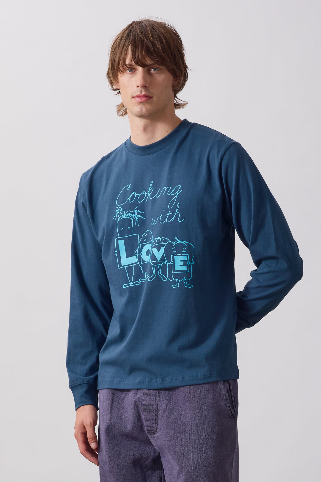 Service Works -  L O V E Long Sleeve Tee - Midnight