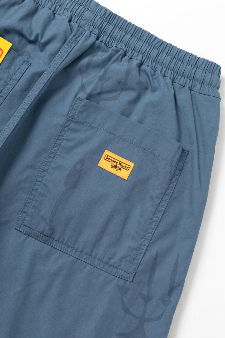Service Works - Nourish Printed Chef Shorts - Slate