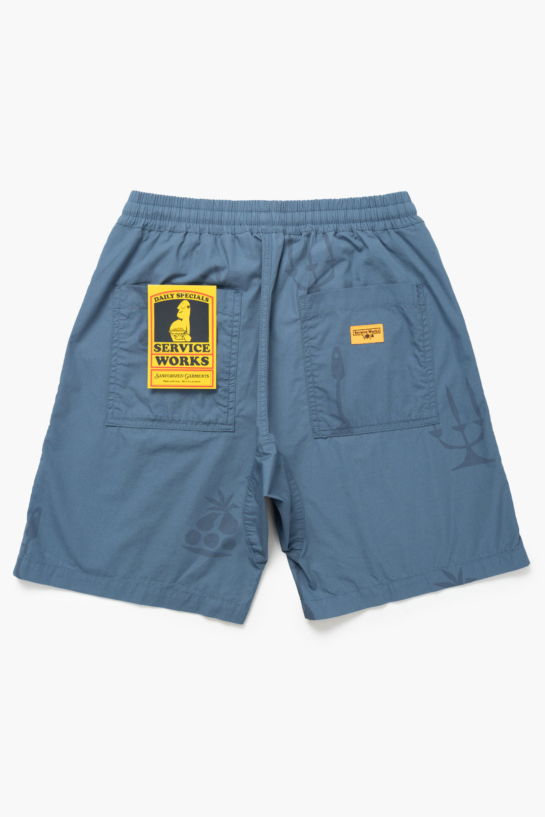 Service Works - Nourish Printed Chef Shorts - Slate