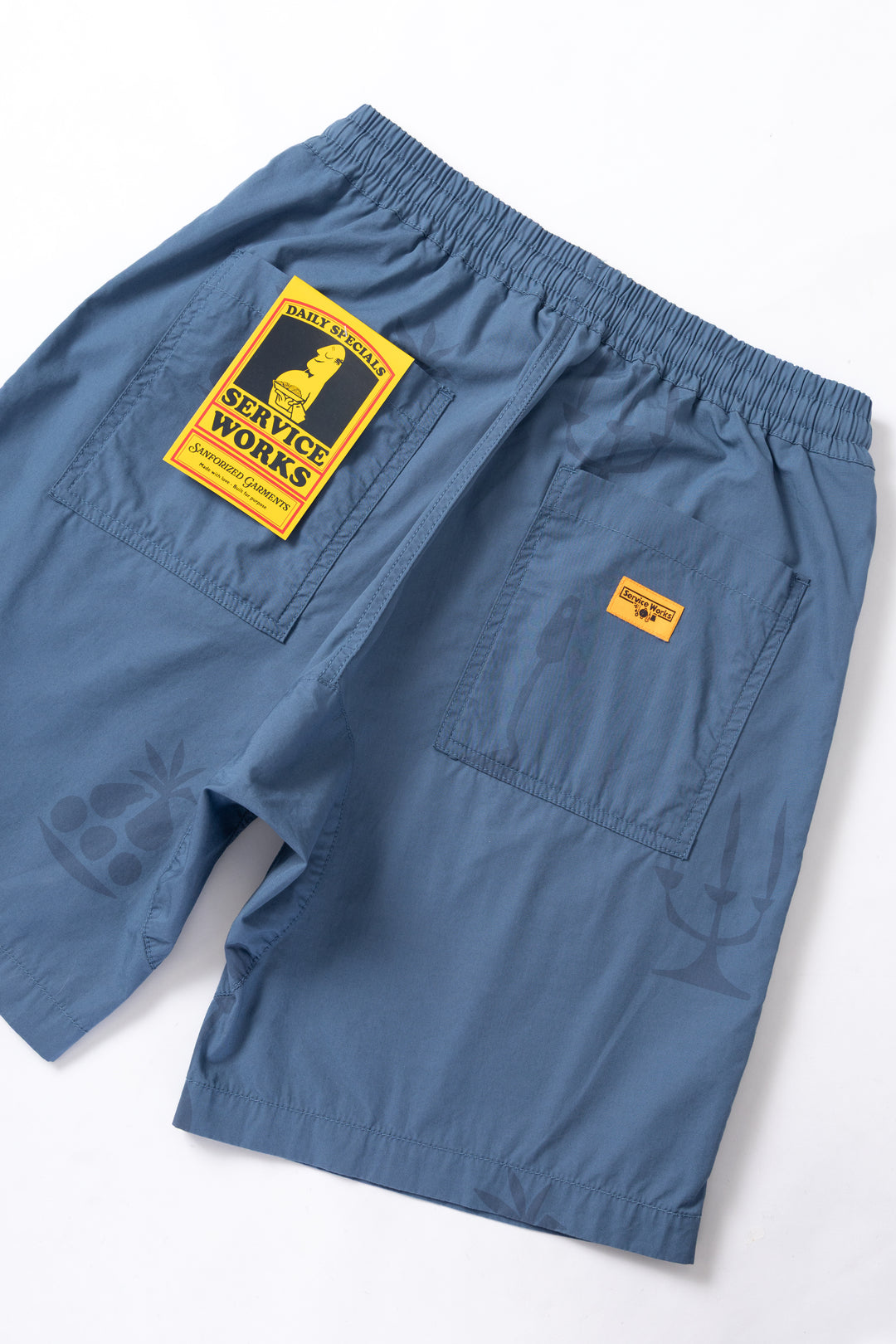 Service Works - Nourish Printed Chef Shorts - Slate