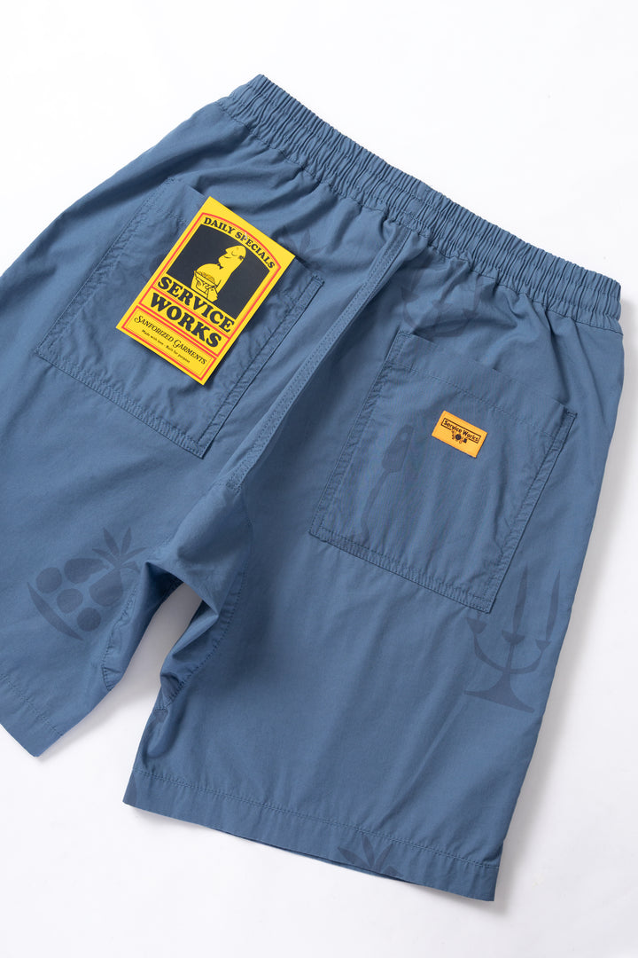 Service Works - Nourish Printed Chef Shorts - Slate