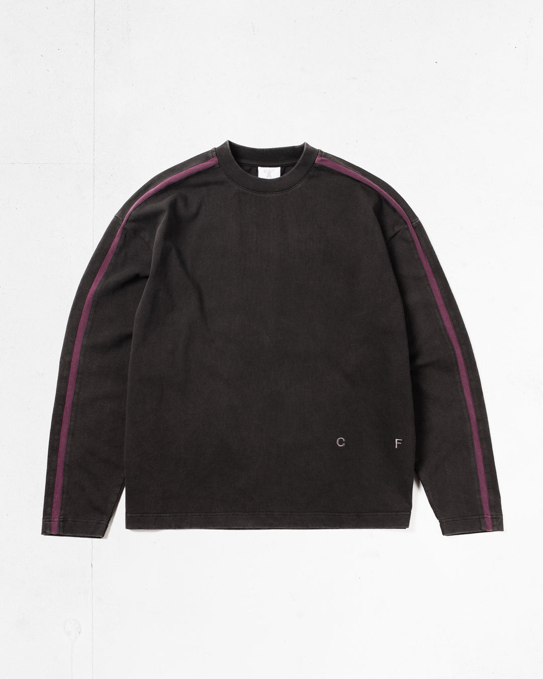 Candice - Racer Long Sleeve Tee - Black