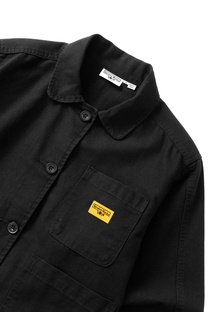 Service Works - Women's Cropped Work Jacket - Black