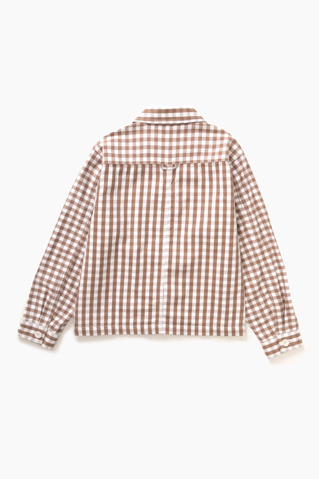 Service Works - Women's Cropped Work Jacket - Brown Gingham