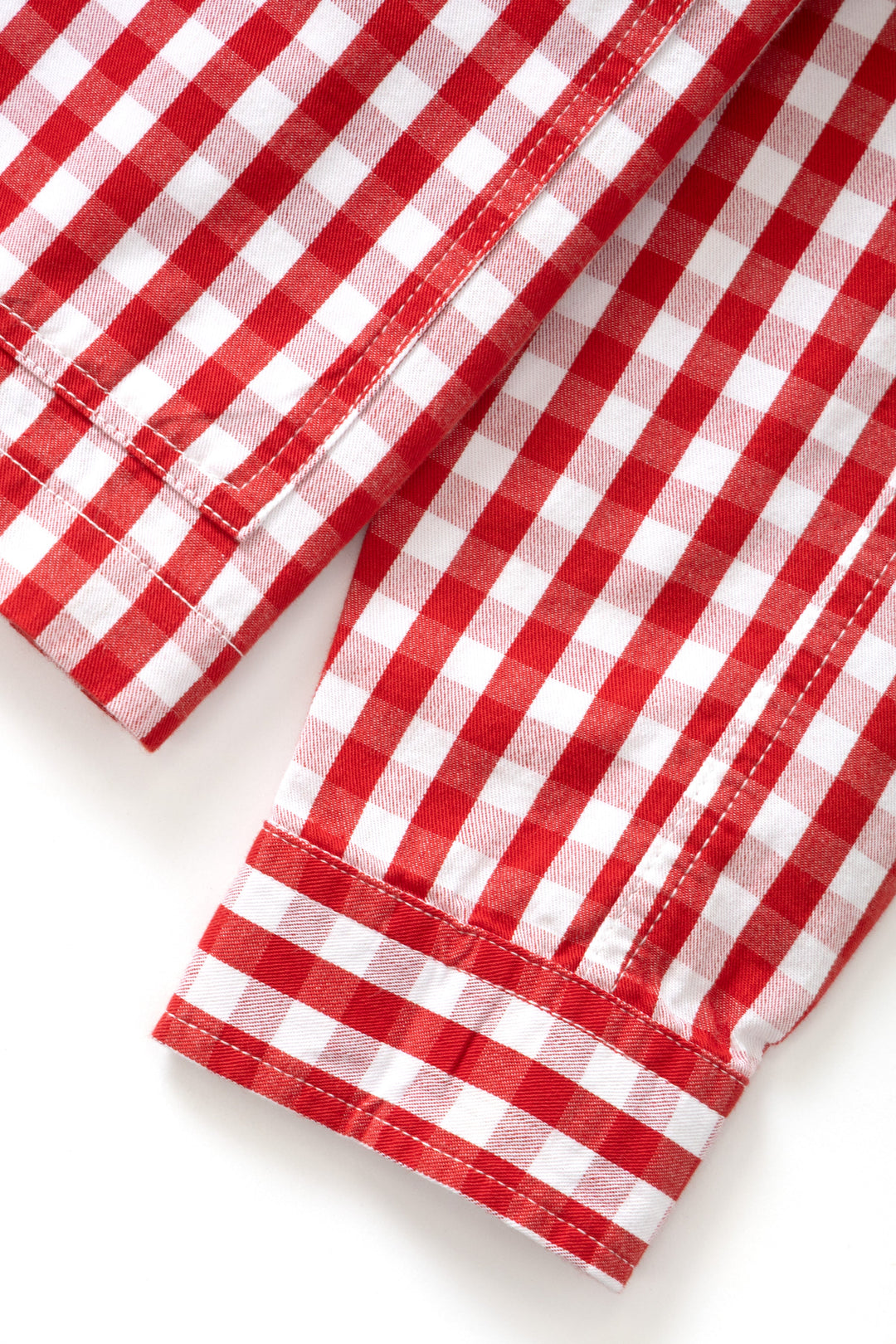 Service Works - Women's Cropped Work Jacket - Red Gingham