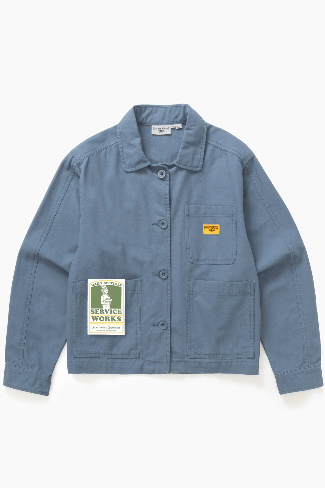 Service Works - Women's Cropped Work Jacket - Slate