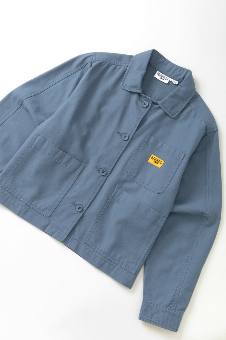 Service Works - Women's Cropped Work Jacket - Slate