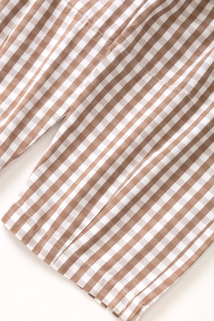 Service Works - Women's Barrel Pants - Brown Gingham