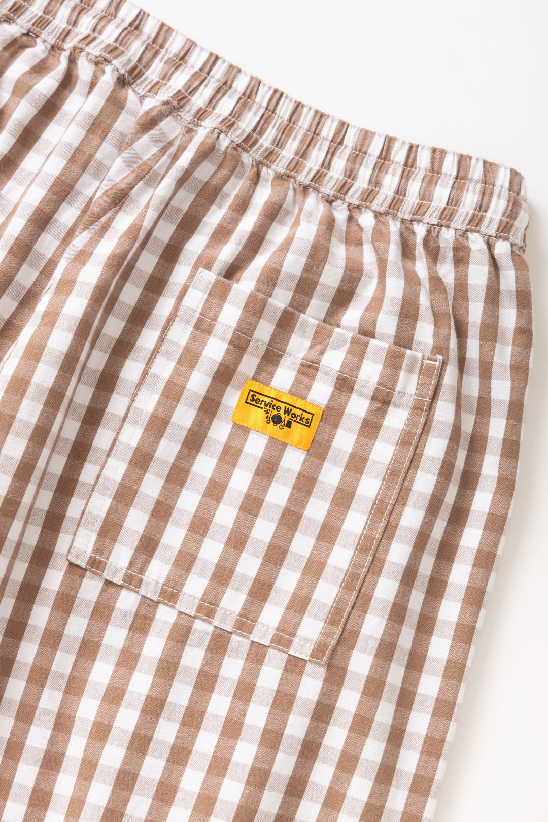 Service Works - Women's Barrel Pants - Brown Gingham