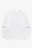 United Athle - 5509 6oz Open End Long Sleeve T-Shirt - White