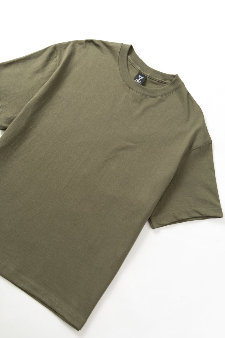 Hanes - Oversized Beefy-T 6oz T-Shirt - Fatigue Green