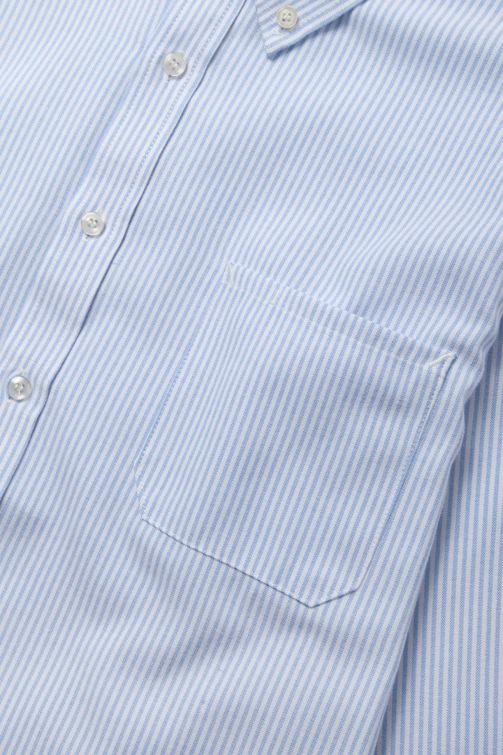 TRS - Striped Oxford Shirt - Blue