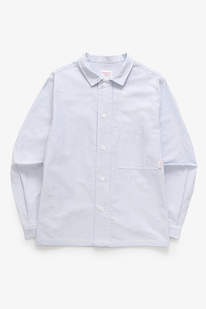 Blacksmith - 'Boxford' Utility Shirt - Blue Stripe