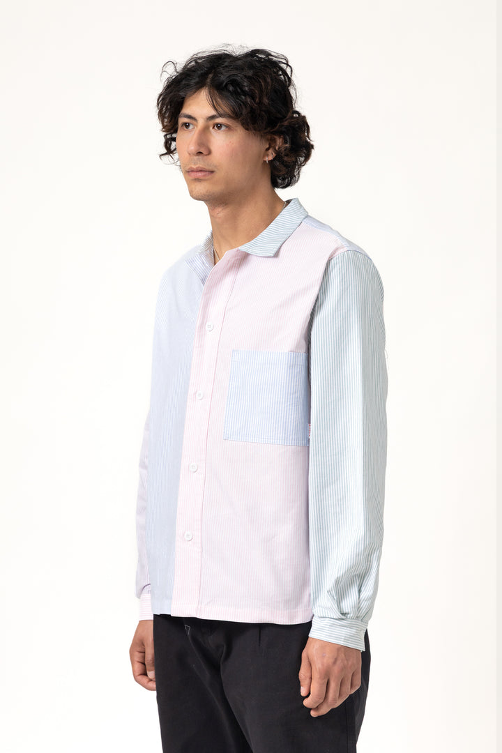 Blacksmith - 'Boxford' Utility Shirt - Crazy Stripe
