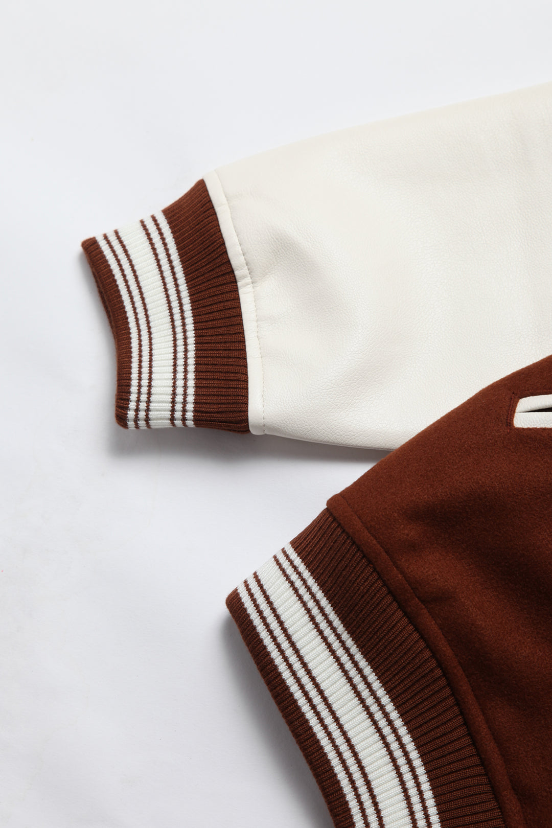 TRS - Vegan Varsity Jacket - Brown