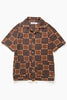 Blacksmith - Check Weave Resort Shirt - Brown