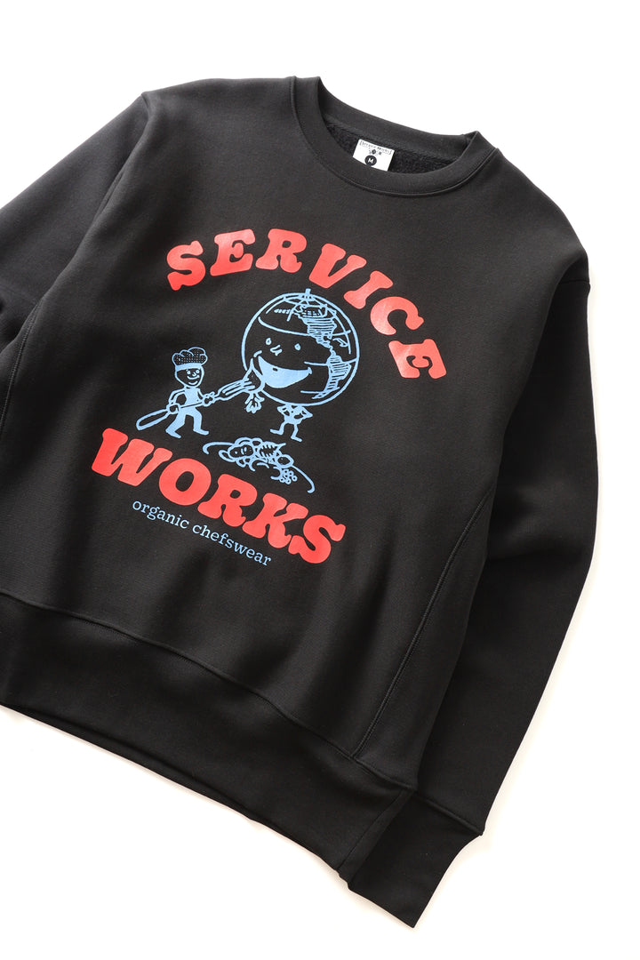 Service Works - Organic Chefswear Crewneck - Black