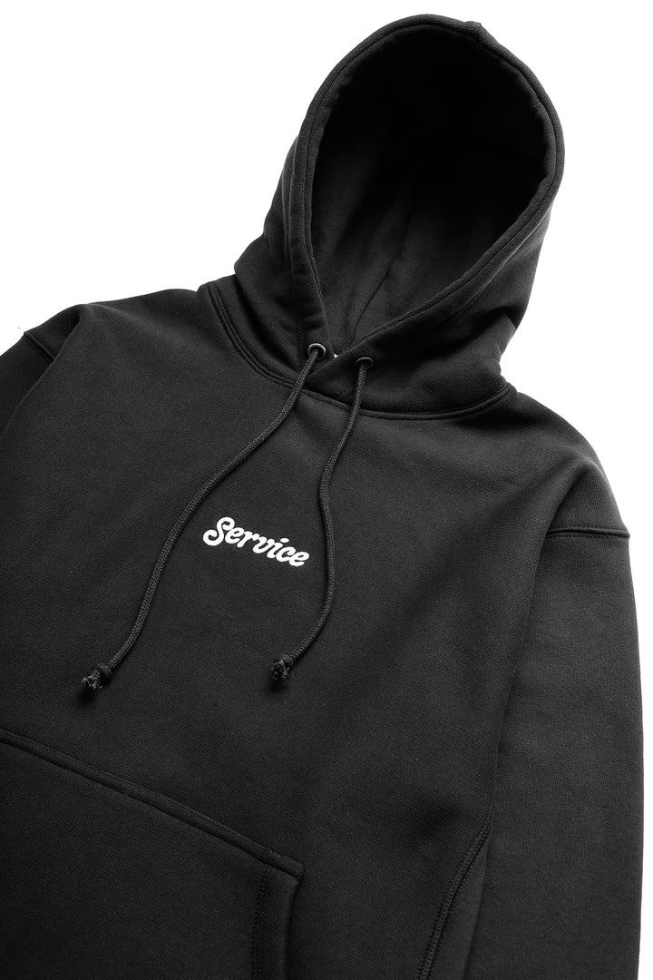 Service Works - 12oz Service Embroidered Hoodie - Black