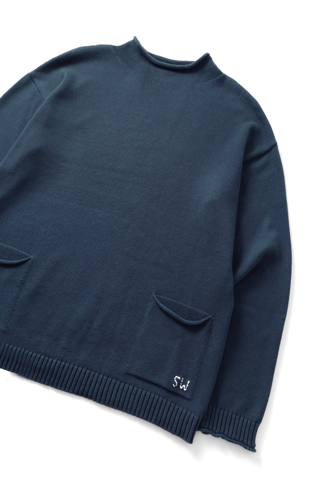 Service Works - Mock Smock Sweater - Navy