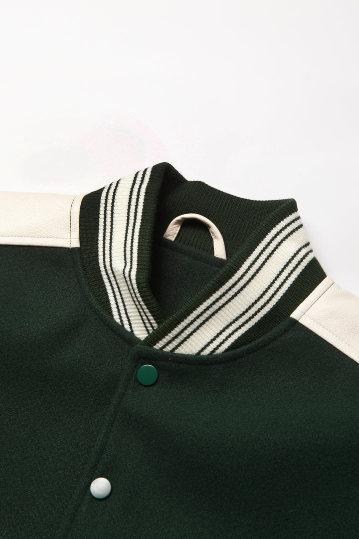 TRS - Vegan Varsity Jacket - Green