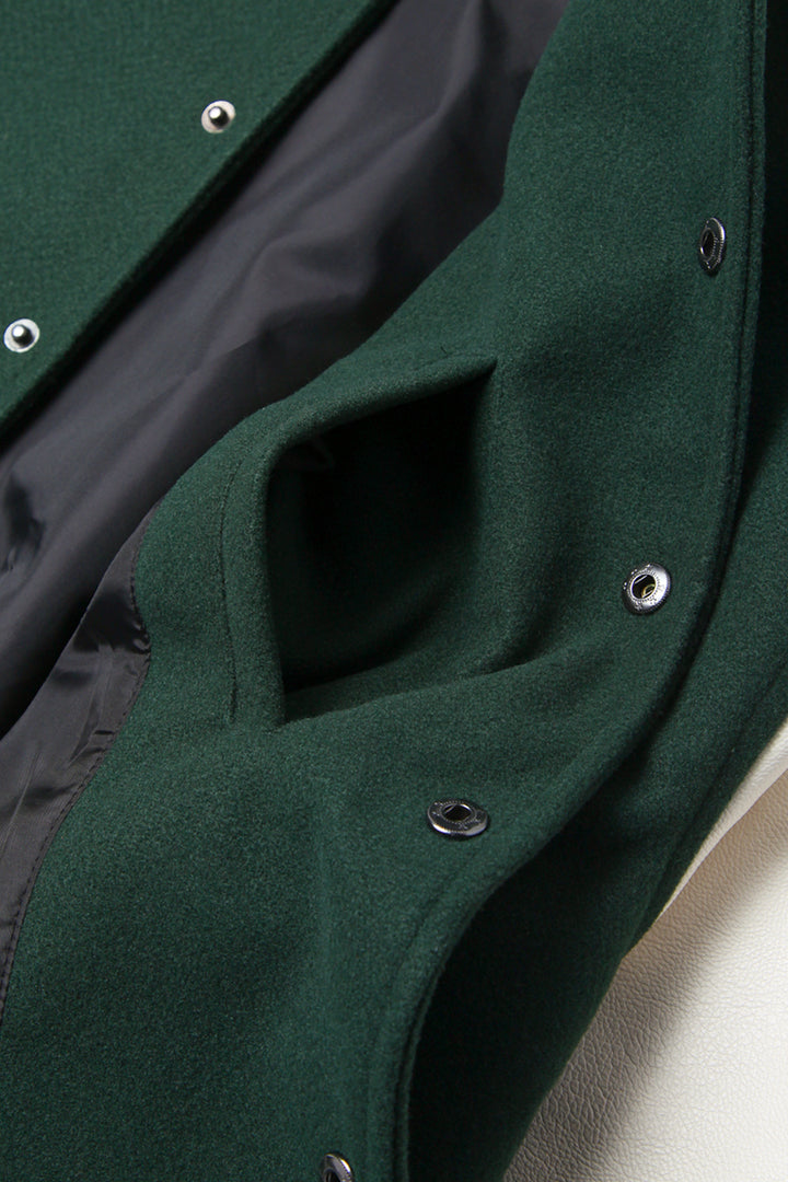 TRS - Vegan Varsity Jacket - Green