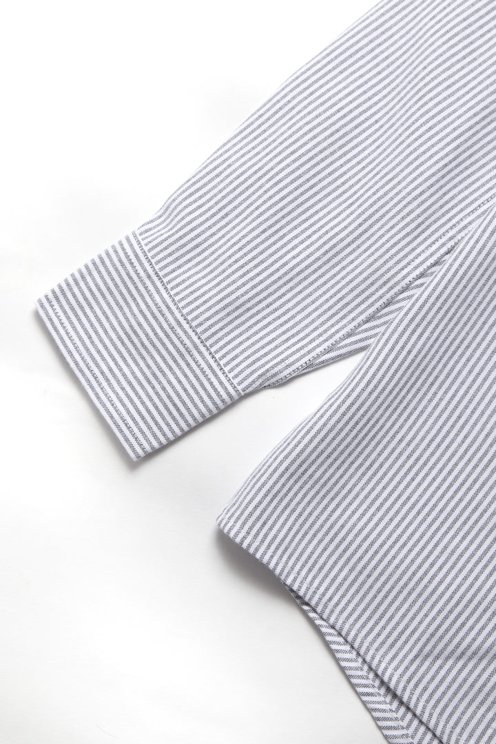 TRS - Striped Oxford Shirt - Grey