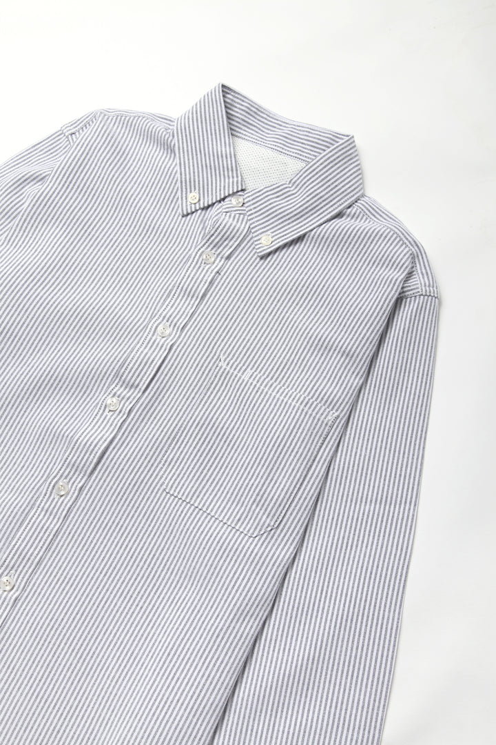 TRS - Striped Oxford Shirt - Grey