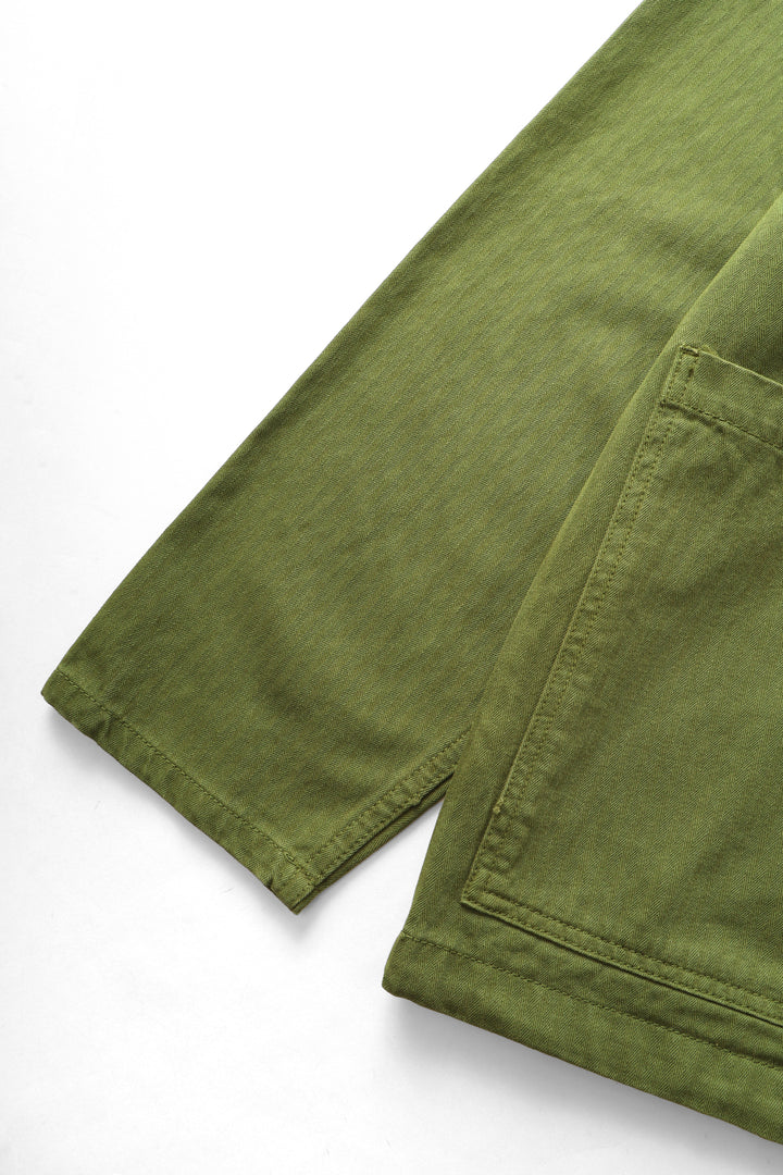 Service Works - Herringbone Market Smock - Pesto