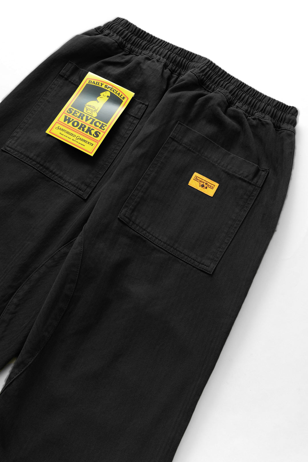 Service Works - Herringbone Chef Pants - Black