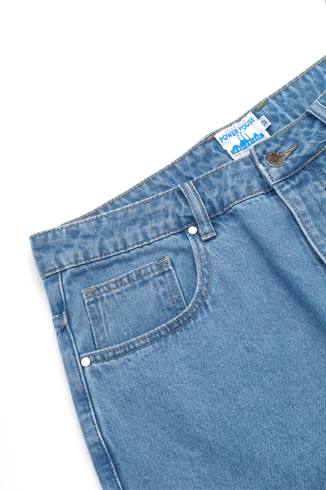 Power Goods - 90's Denim Shorts - Washed Blue