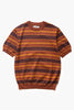 Okonkwo MFG - 50's Knitted Striped Shirt - Brown