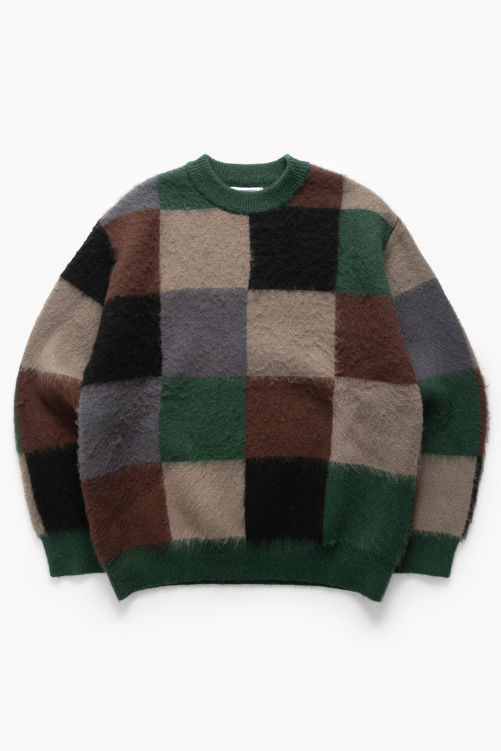 Blacksmith - Checkerboard Sweater - Forest