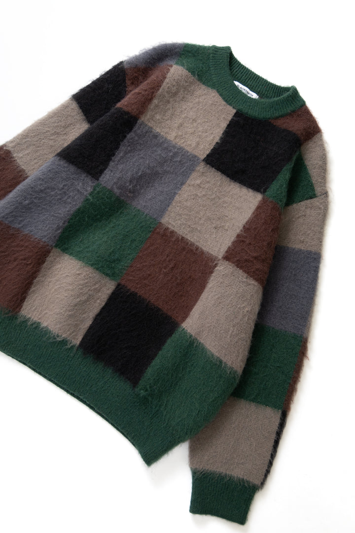 Blacksmith - Checkerboard Sweater - Forest