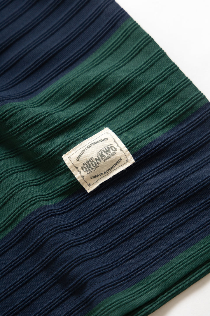 Okonkwo MFG - Ribbed Striped T-Shirt - Green