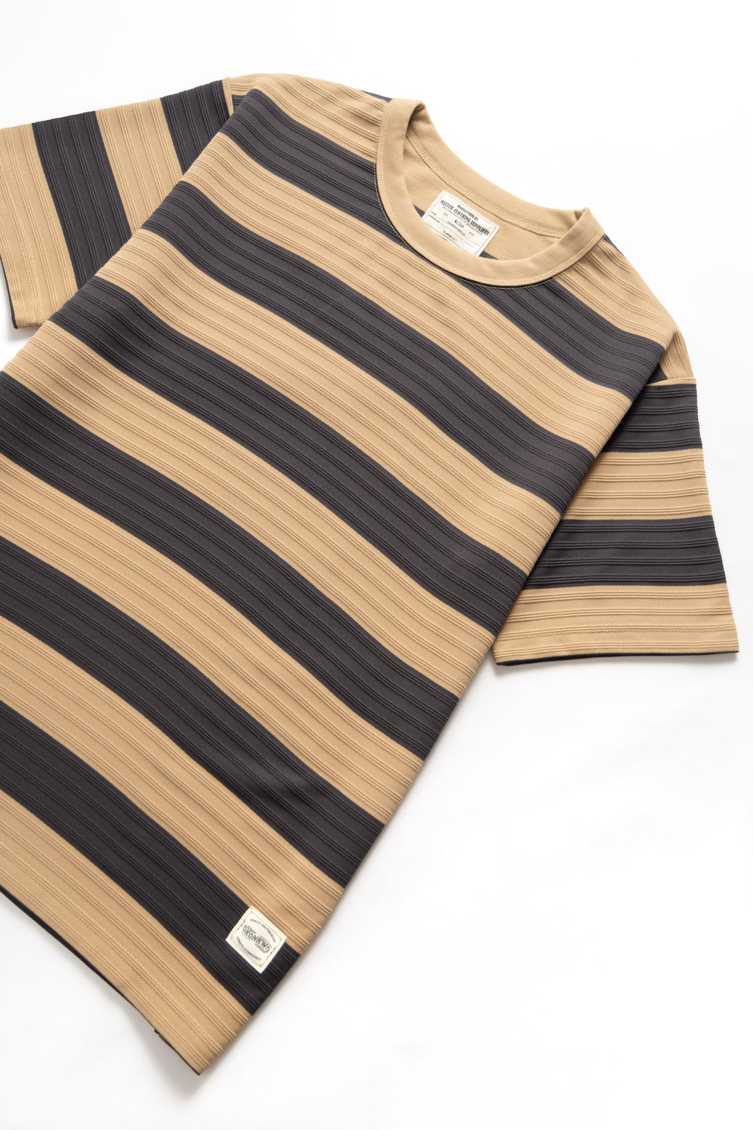 Okonkwo MFG - Ribbed Striped T-Shirt - Khaki