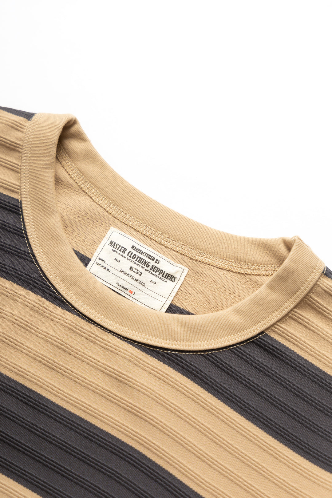 Okonkwo MFG - Ribbed Striped T-Shirt - Khaki