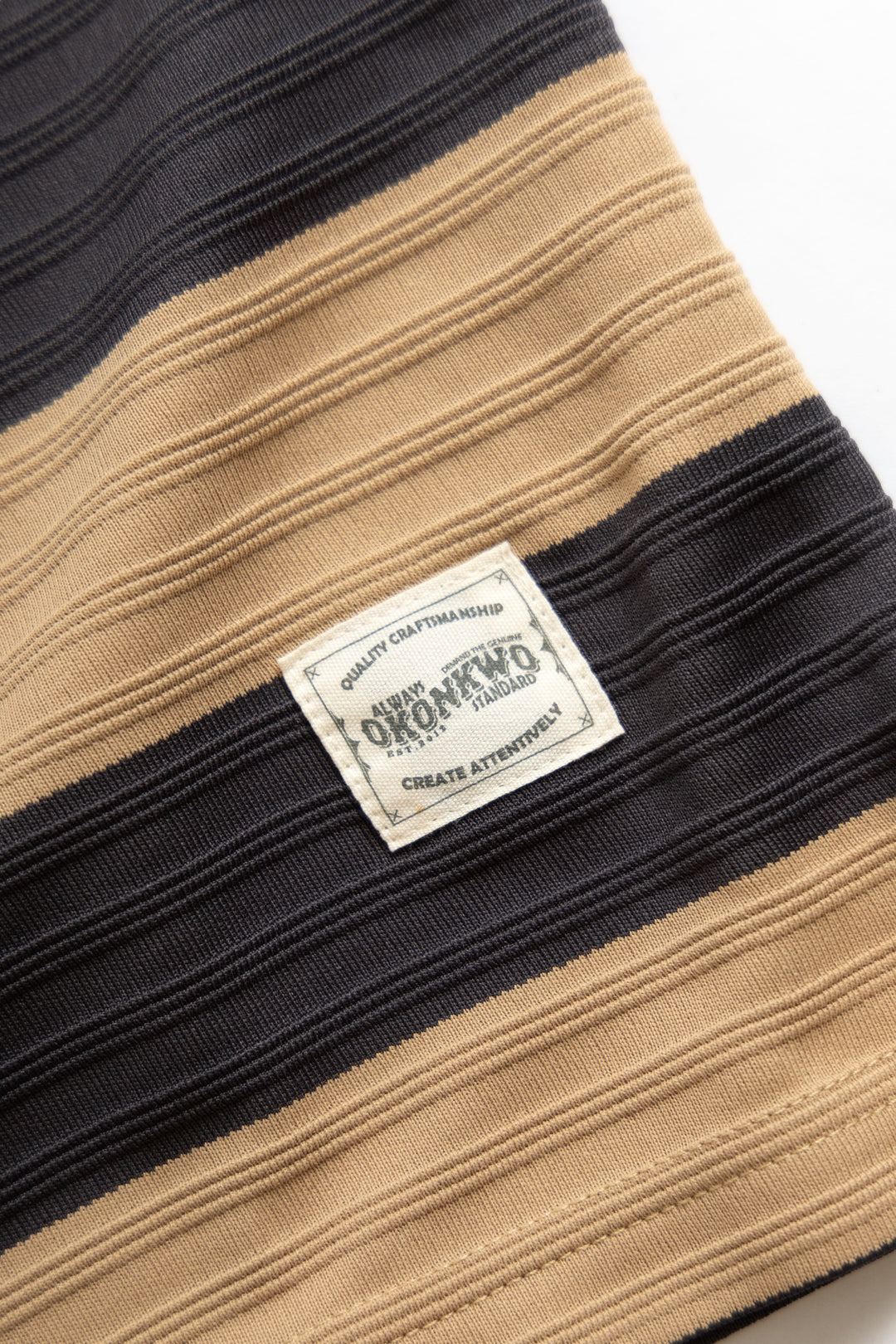 Okonkwo MFG - Ribbed Striped T-Shirt - Khaki