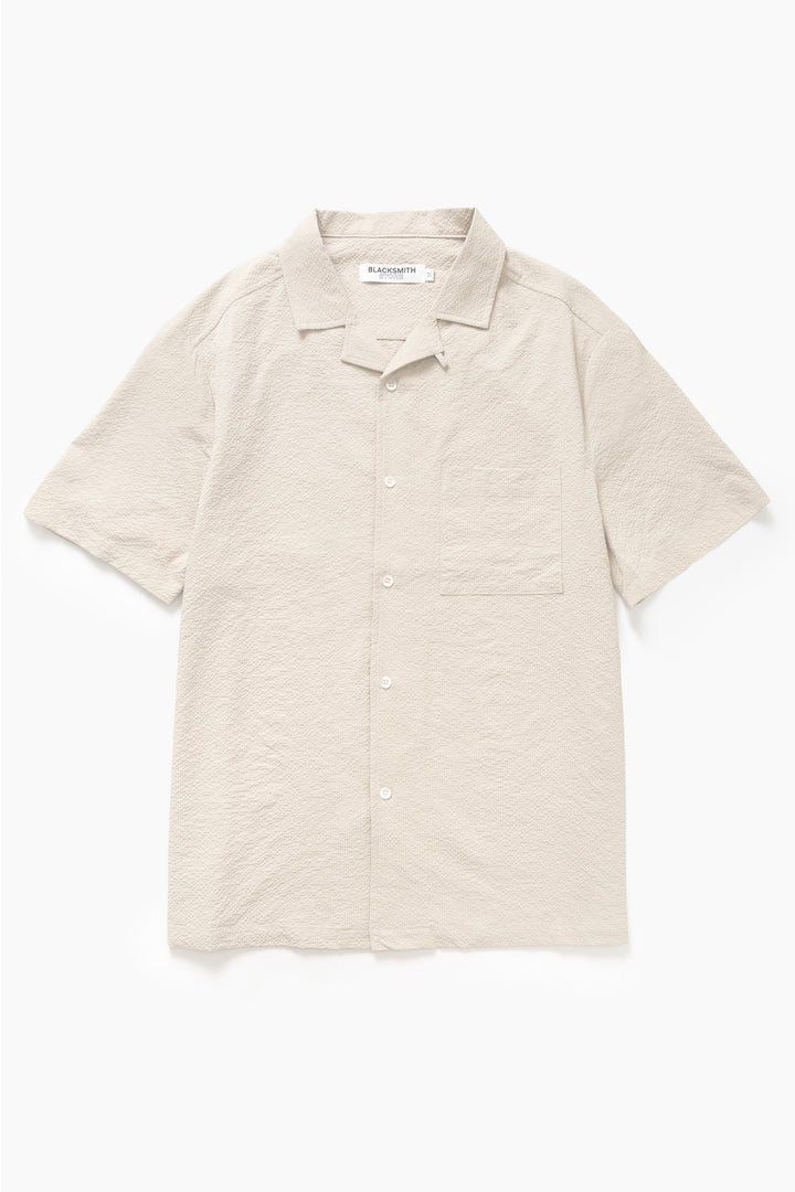 Blacksmith - Seersucker Resort Shirt - Dove